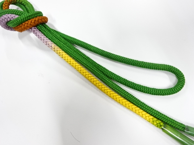 未使用品　正絹　手組帯締め